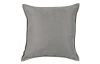 Dekoračný vankúš Bravo 45x45 cm, strieborný s lemom