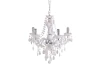 Luster Aurelia 52 cm, imitácia bielych krištáľov