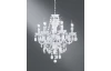 Luster Aurelia 52 cm, imitácia bielych krištáľov
