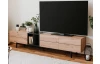 Široká TV skrinka Nola, dub artisan/čierna