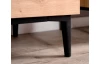 Široká TV skrinka Nola, dub artisan/čierna