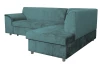Rohová sedacia  súprava Bernett, azúrová látka, pravý roh