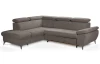 Rohová sedacia súprava Gisele, béžová taupe látka, ľavý roh