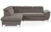 Rohová sedacia súprava Gisele, béžová taupe látka, ľavý roh