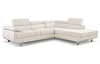 Rohová sedacia súprava Lotos, krémová látka, pravý roh