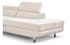 Rohová sedacia súprava Lotos, krémová látka, pravý roh