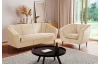Kreslo Olivio, béžová zamatová  látka