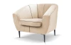 Kreslo Olivio, béžová zamatová  látka