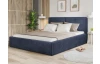 Posteľ Inez 180x200 cm, námornicka modrá šrukturovaná látka