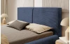Posteľ Inez 180x200 cm, námornicka modrá šrukturovaná látka