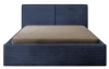 Posteľ Inez 180x200 cm, námornicka modrá šrukturovaná látka