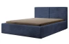Posteľ Inez 180x200 cm, námornicka modrá šrukturovaná látka