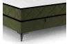 Posteľ Parana 180x200 cm, machovo zelená zamatová látka