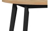 Okrúhly jedálenský stôl Norveg 100 cm, dub artisan/čierny