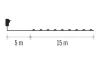 Vianočná reťaz LED Nano 15 m, studená biela