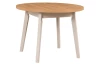 Okrúhly jedálenský stôl Norveg 100 cm, dub artisan/béžový kašmír