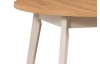 Okrúhly jedálenský stôl Norveg 100 cm, dub artisan/béžový kašmír