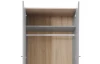 Šatníková skriňa Room 80 cm, dub biscuit/šedá