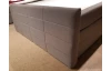 Postel boxspring Bonny 180x200 cm, šedo-hnedá tkanina