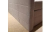 Postel boxspring Bonny 180x200 cm, šedo-hnedá tkanina