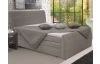 Postel boxspring Bonny 180x200 cm, šedo-hnedá tkanina