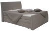 Postel boxspring Bonny 180x200 cm, šedo-hnedá tkanina