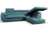 Rohová sedacia súprava Viera, petrolejová látka, pravý roh