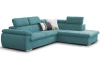 Rohová sedacia súprava Viera, petrolejová látka, pravý roh