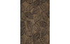 Záves Loreley 137x245 cm, hnedý, motív listy