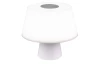 Stolná LED lampa DJ 28 cm, bluetooth, sivá/biela