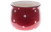 Obal na kvetináč Bodkovaný 9,5 cm, červeno-biely