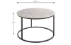 Okrúhly konferenčný stolík Gaxa, strieborný