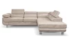 Rohová sedacia súprava Lotos, béžová látka, pravý roh