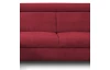 Rohová sedacia súprava Brico, šípkovo červená látka, ľavý roh
