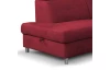 Rohová sedacia súprava Brico, šípkovo červená látka, ľavý roh
