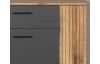 Skrinka so zásuvkou Esteban 80 cm, antracit/dub evoke