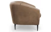 Kreslo Olivio, svetlo hnedá zamatová látka