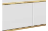 Závesná TV skrinka Orfeo, 175 cm, biela/zlatá