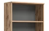 Vysoký regál Mason, 80 cm, dub nox/šedý