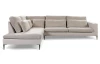 Rohová sedačka Romeo, béžová štruktúrovaná látka, ľavý roh