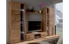 Obývacia stena Flamenco XL, dub lefkas
