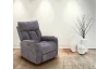 Polohovateľné relaxačné kreslo Famous, šedá látka