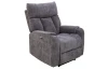 Polohovateľné relaxačné kreslo Famous, šedá látka