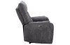 Polohovateľné relaxačné kreslo Famous, šedá látka