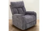Polohovateľné relaxačné kreslo Famous, šedá látka