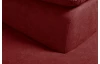 Rohová sedacia súprava Viera, červená látka, pravý roh