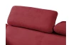 Rohová sedacia súprava Viera, červená látka, pravý roh