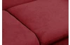 Rohová sedacia súprava Viera, červená látka, pravý roh