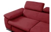Rohová sedacia súprava Viera, červená látka, pravý roh