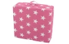 Skladací matrac Samba, ružový so vzorom hviezd